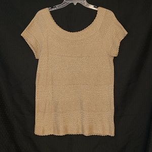 Ralph Lauren Gold Silk Blouse